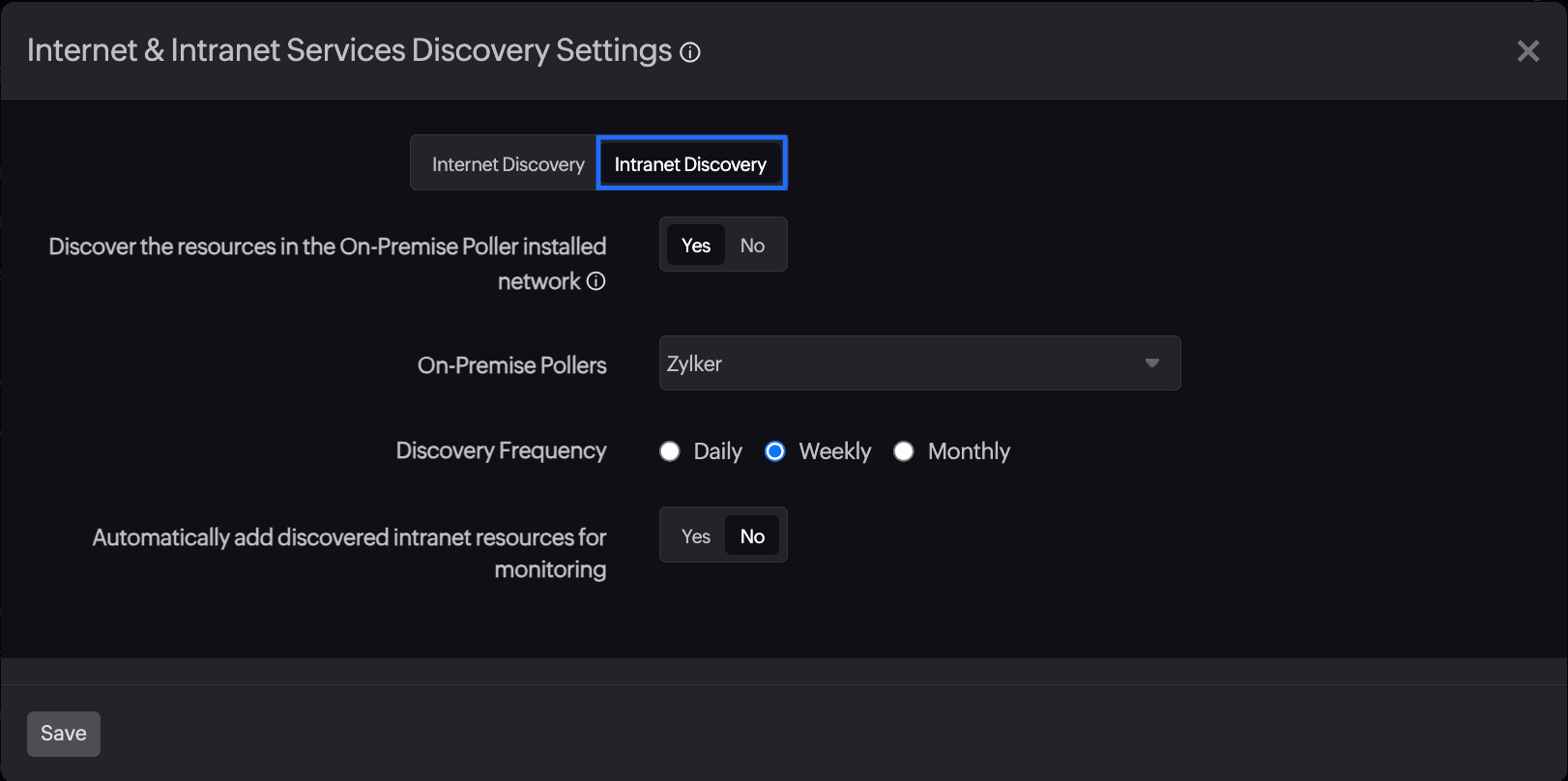 intranet-services-discovery-settings