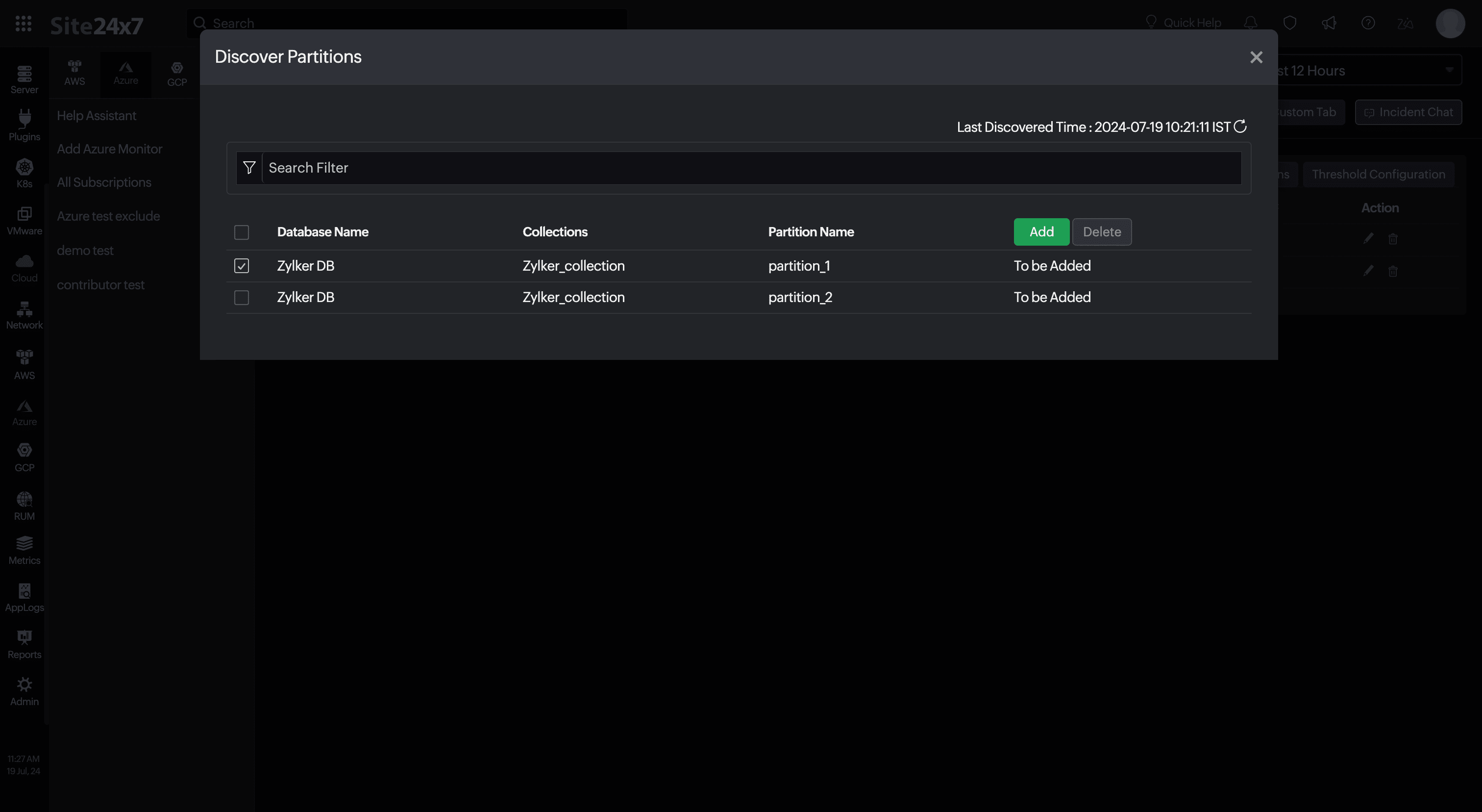 Add Partitions