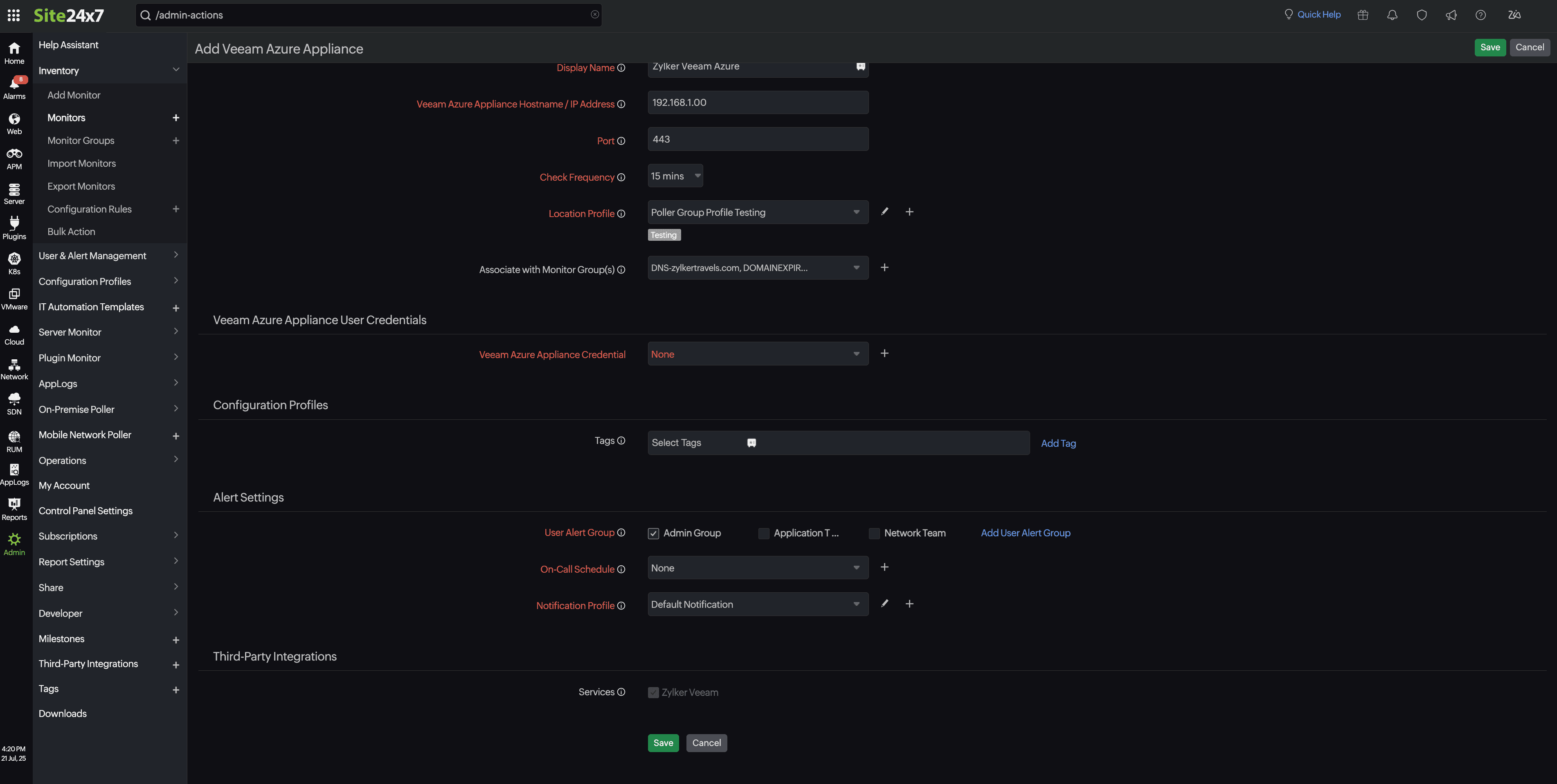 add-veeam-monitor Add Veeam monitor