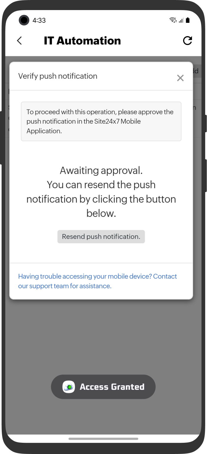 IT Automation Confirmation IT Automation Confirmation