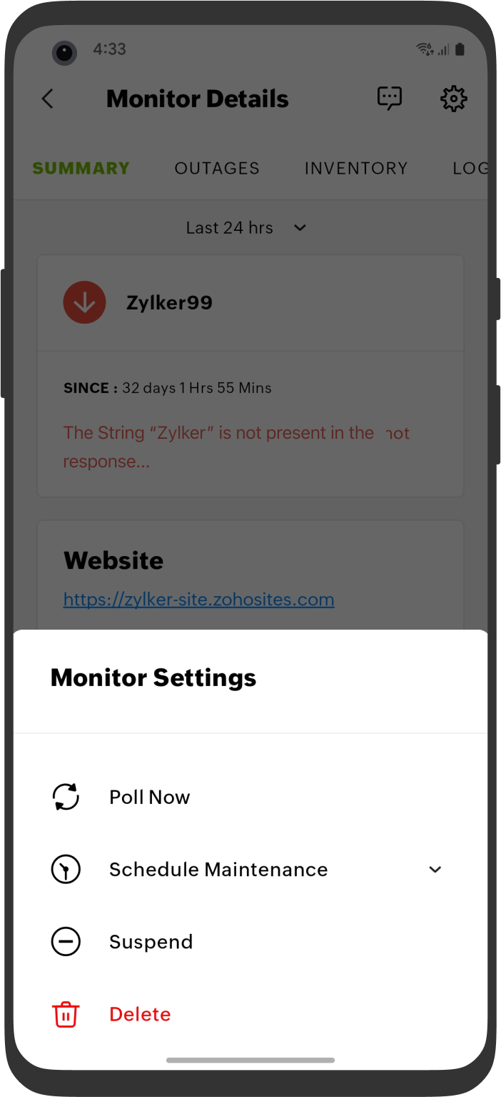 Android monitor settings Android monitor settings