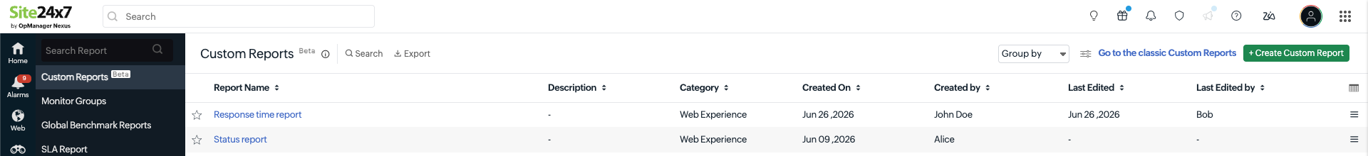 classic-custom-report