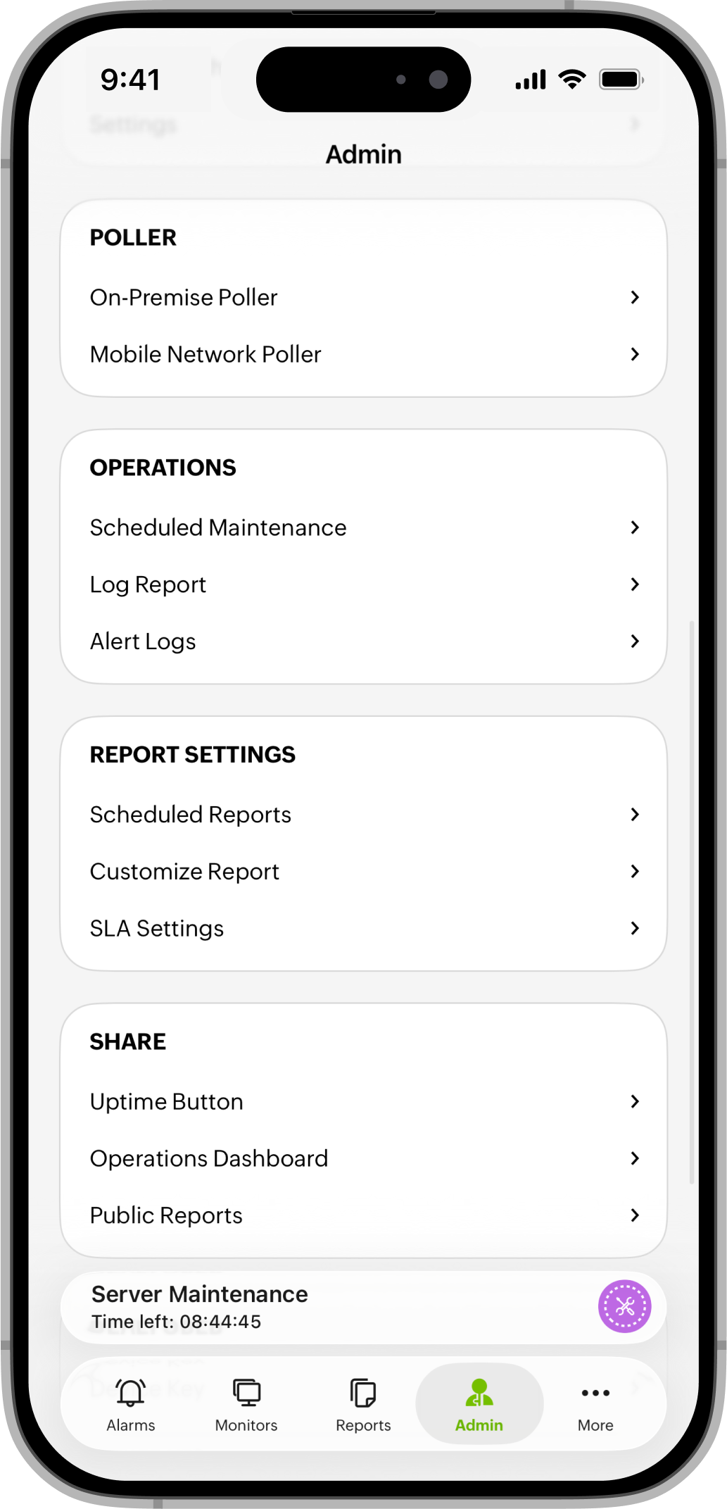 Admin 1 iOS Admin 1 iOS