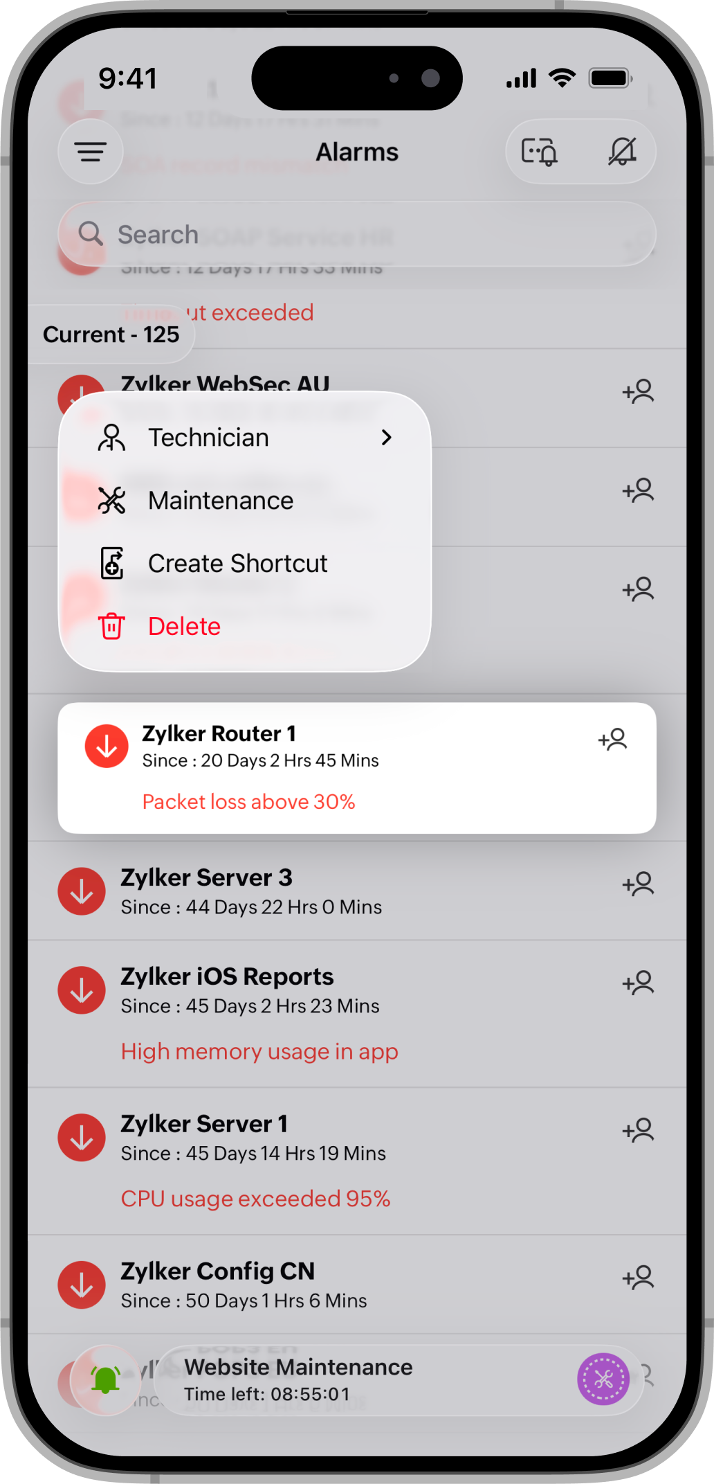 iOS Alarms Options iOS Alarms Options