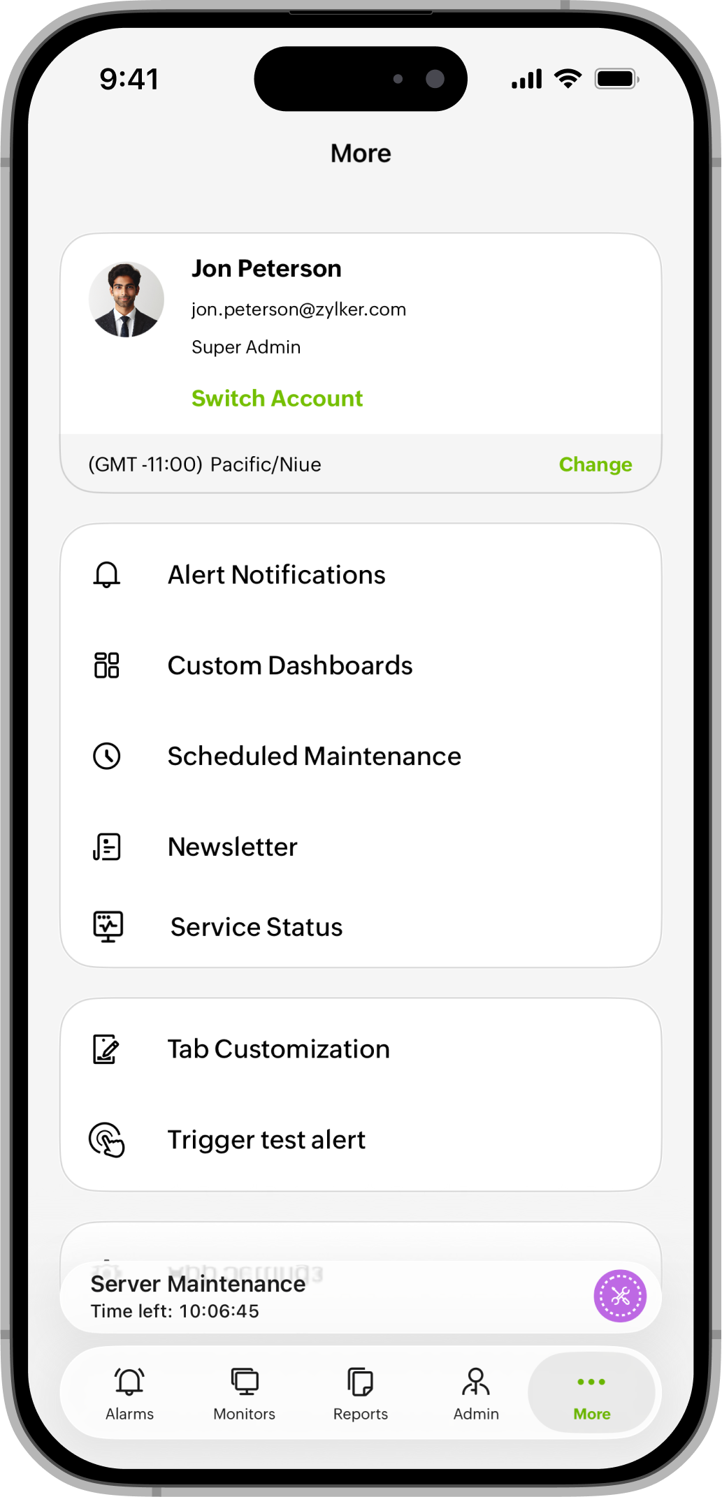 More Settings More Settings