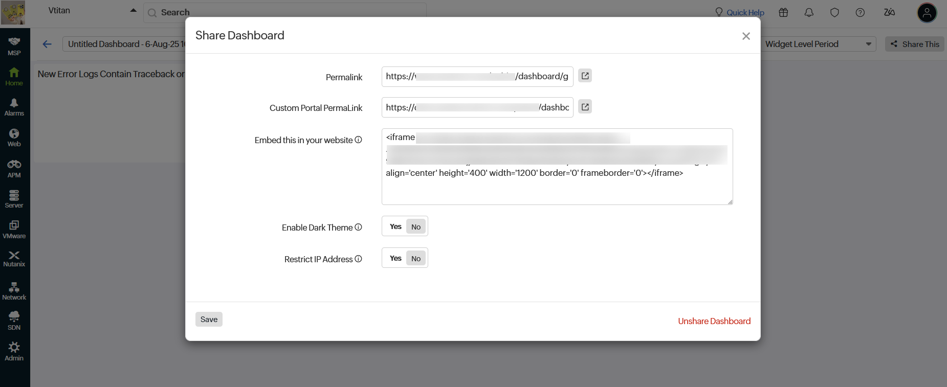Customer Portal Dashboard Customer Portal Dashboard