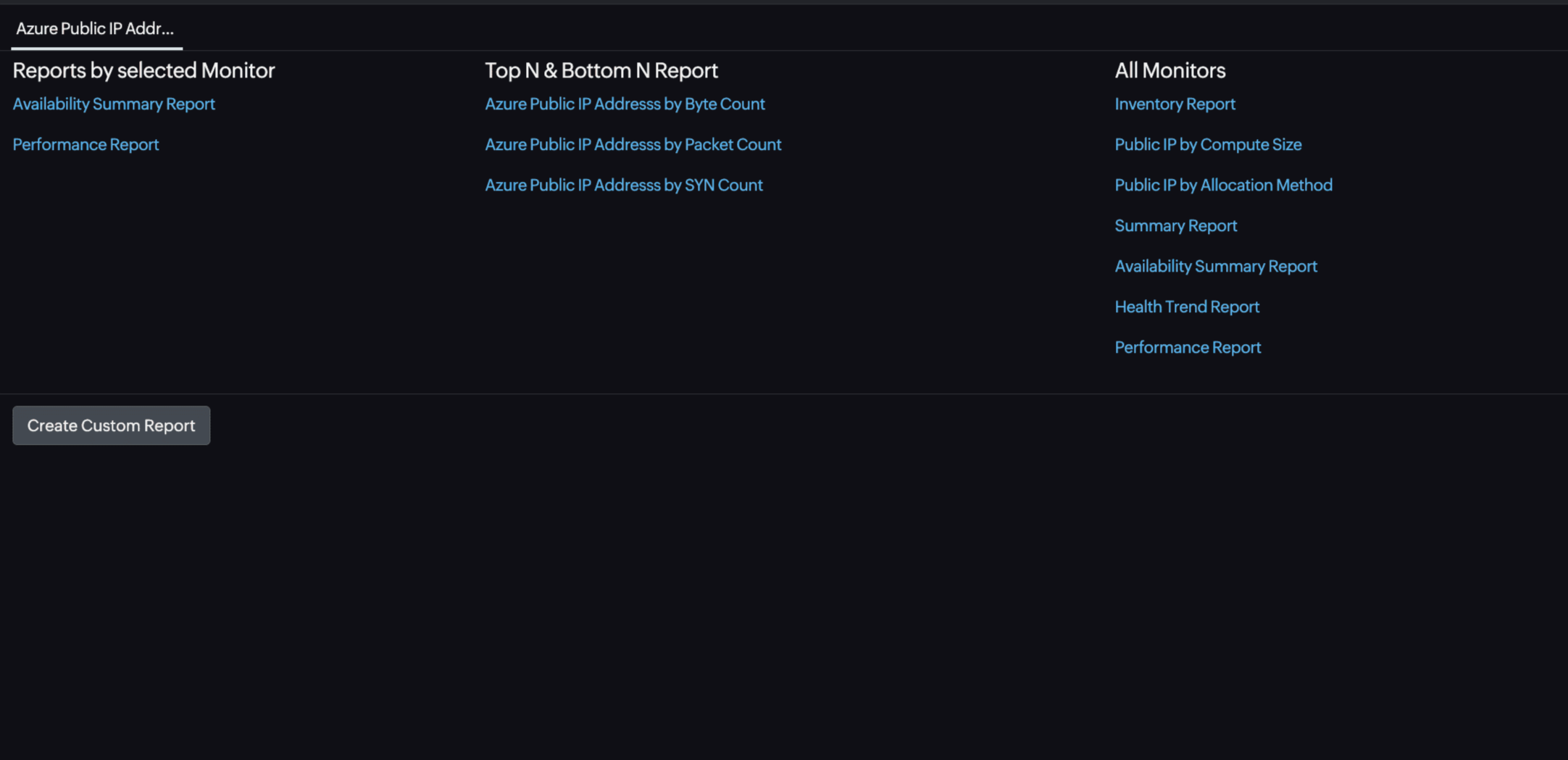 Public IP Reports Public IP Reports