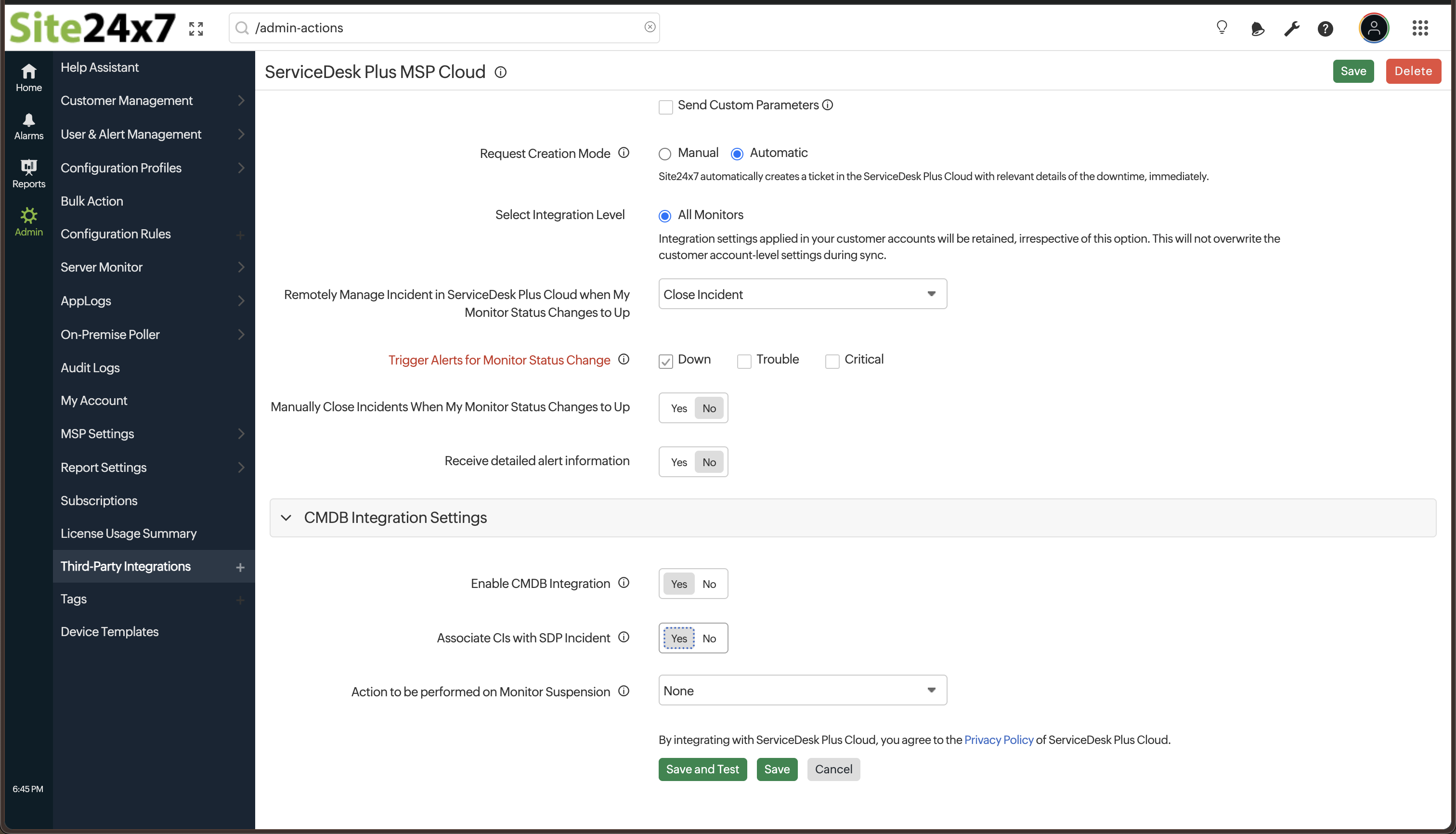 SDP MSP Cloud CMDB SDP MSP Cloud CMDB
