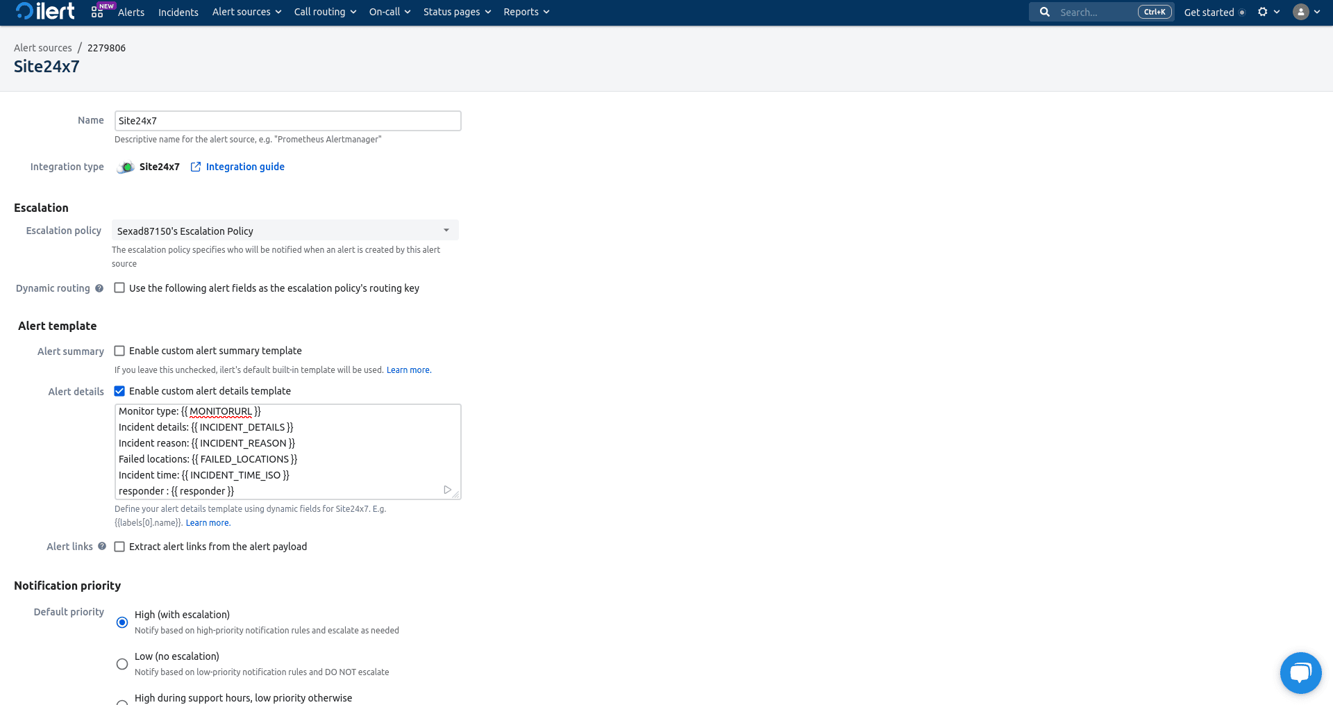 Alert Source Alert Source