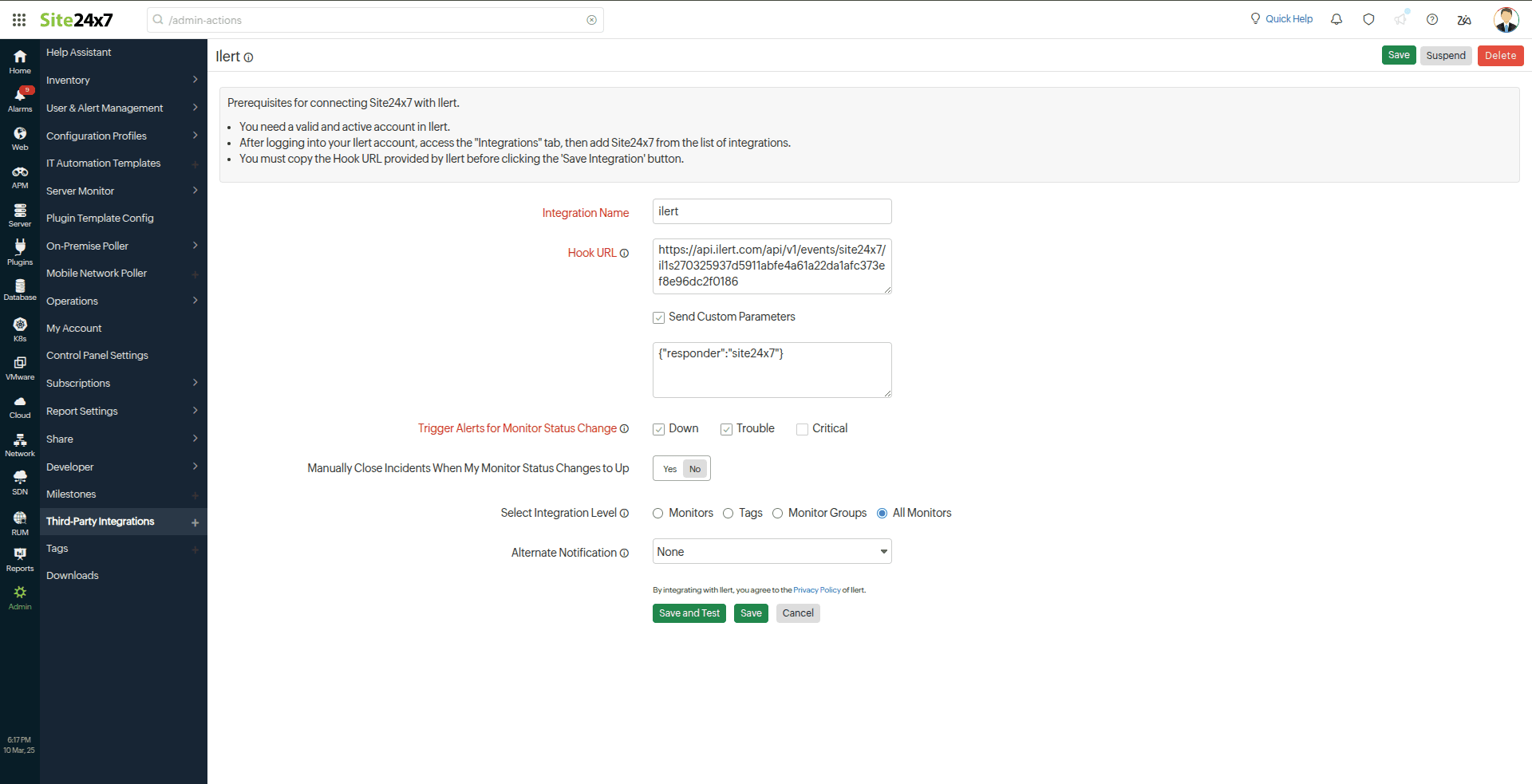 ilert integration ilert integration