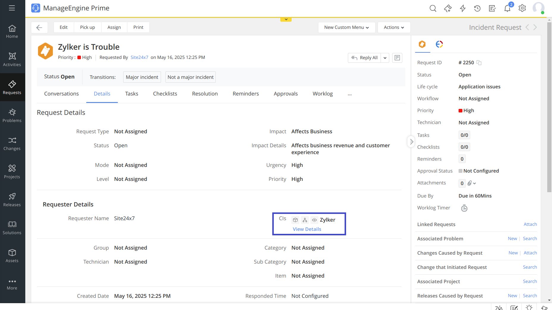 SDP request CI SDP request CI